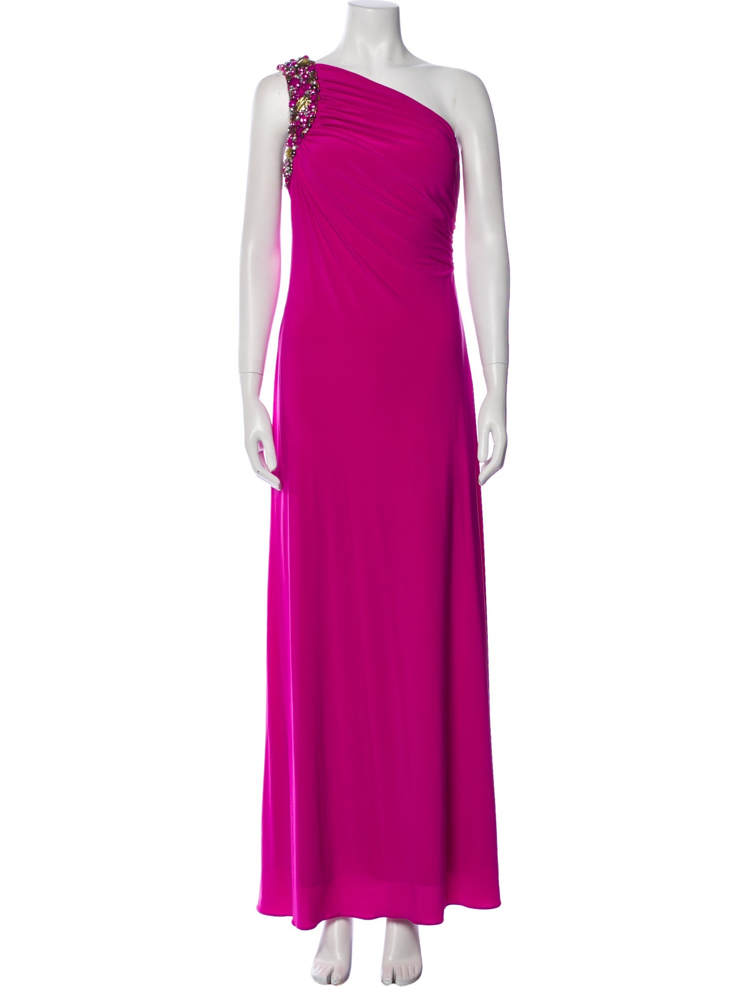 Mignon One-Shoulder Long Dress