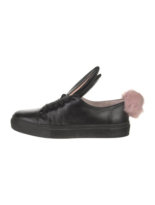 Minna Parikka Leather Colorblock Pattern Sneakers