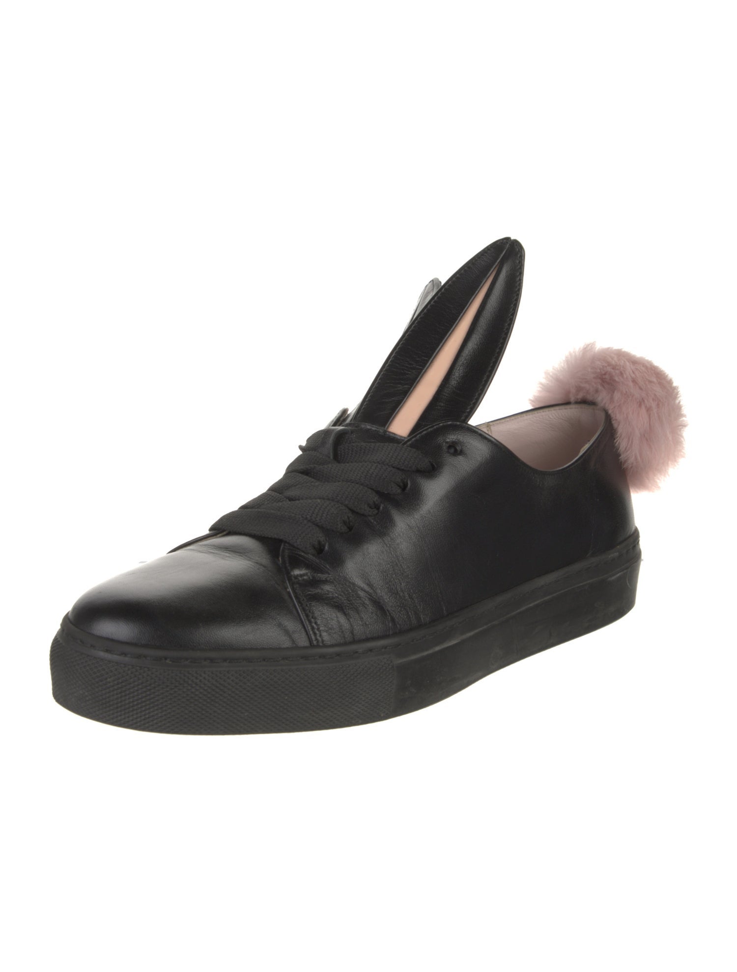 Minna Parikka Leather Colorblock Pattern Sneakers