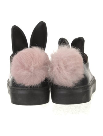 Minna Parikka Leather Colorblock Pattern Sneakers