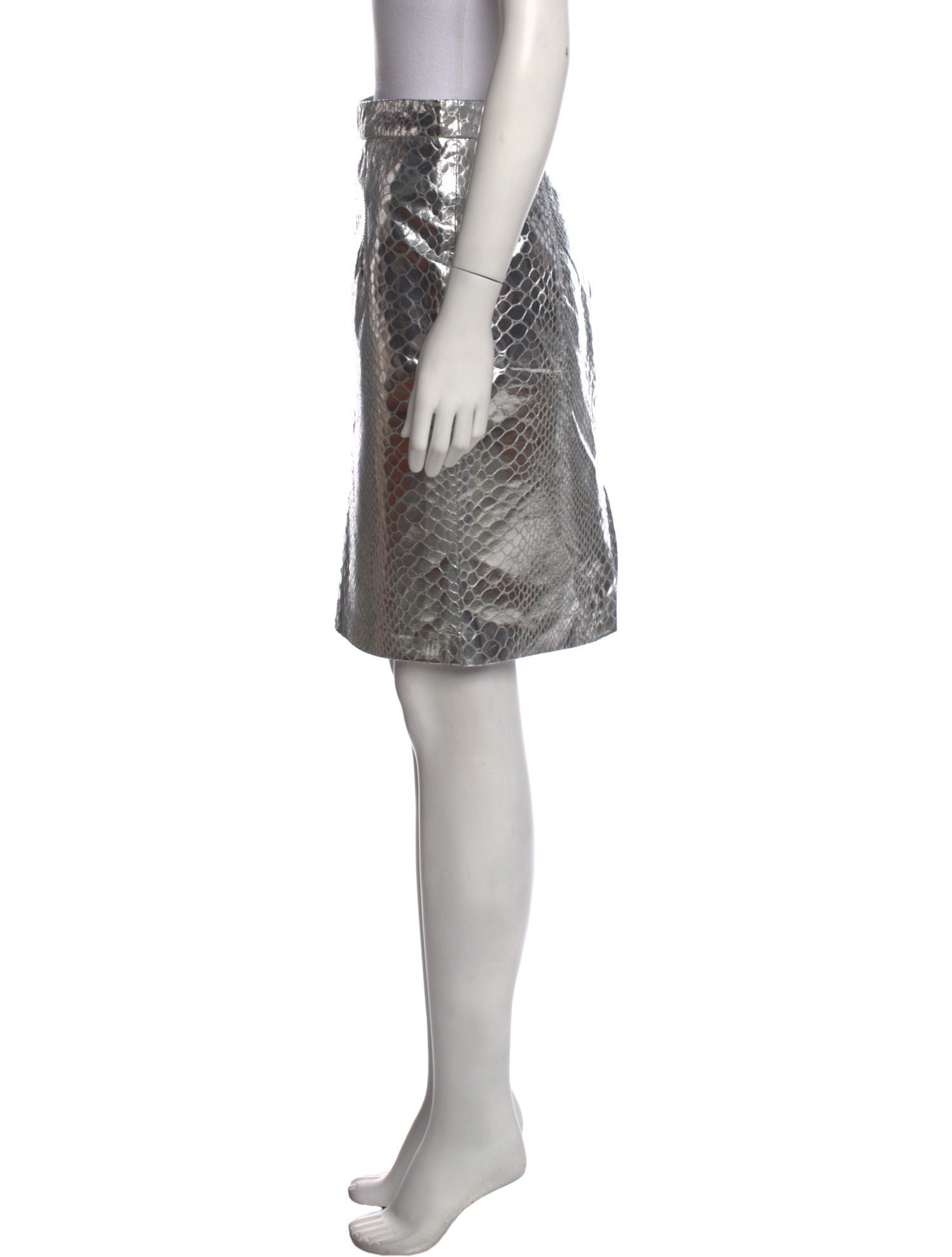 Milly Of New York Leather Knee-Length Skirt