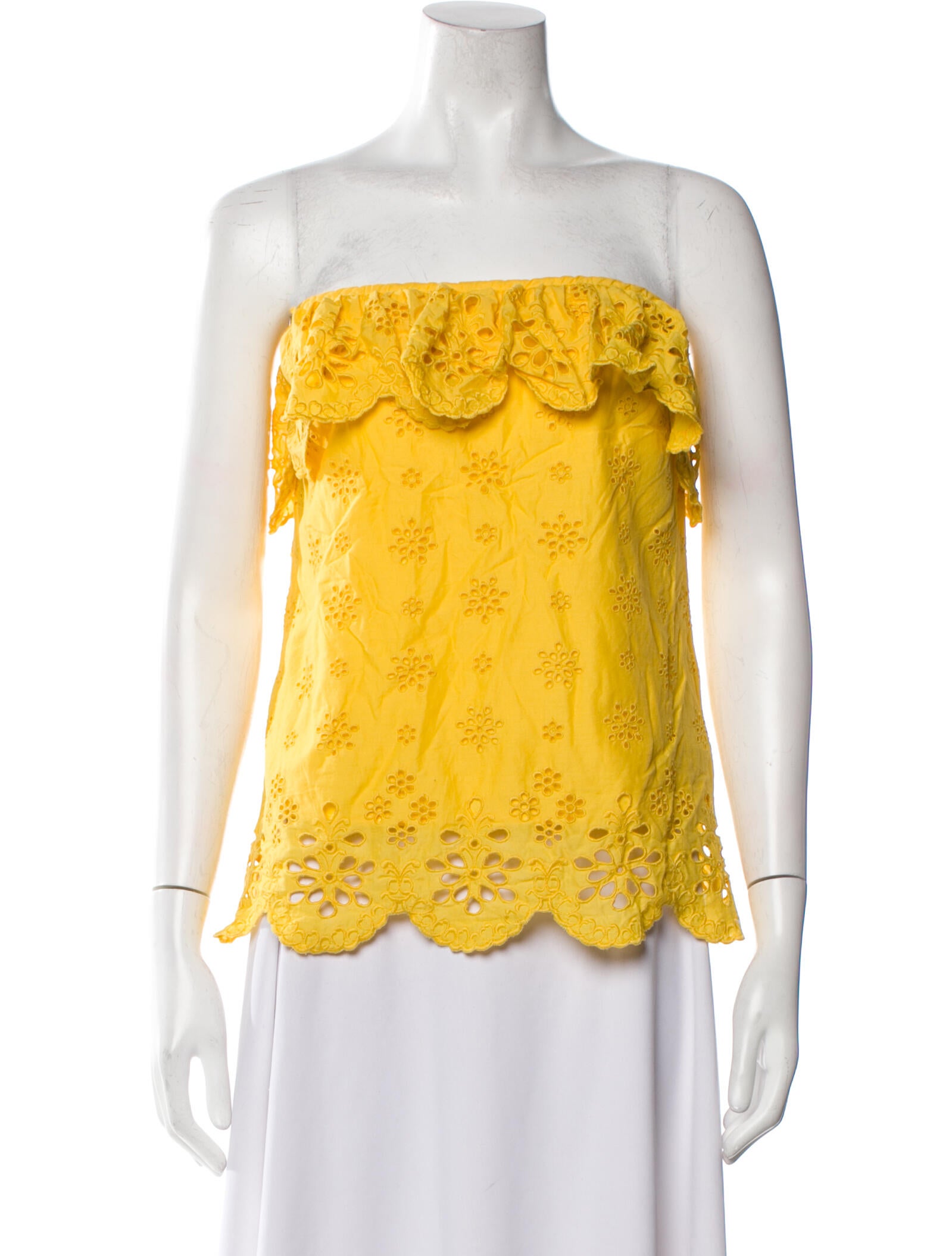 Milly Of New York Lace Strapless Blouse