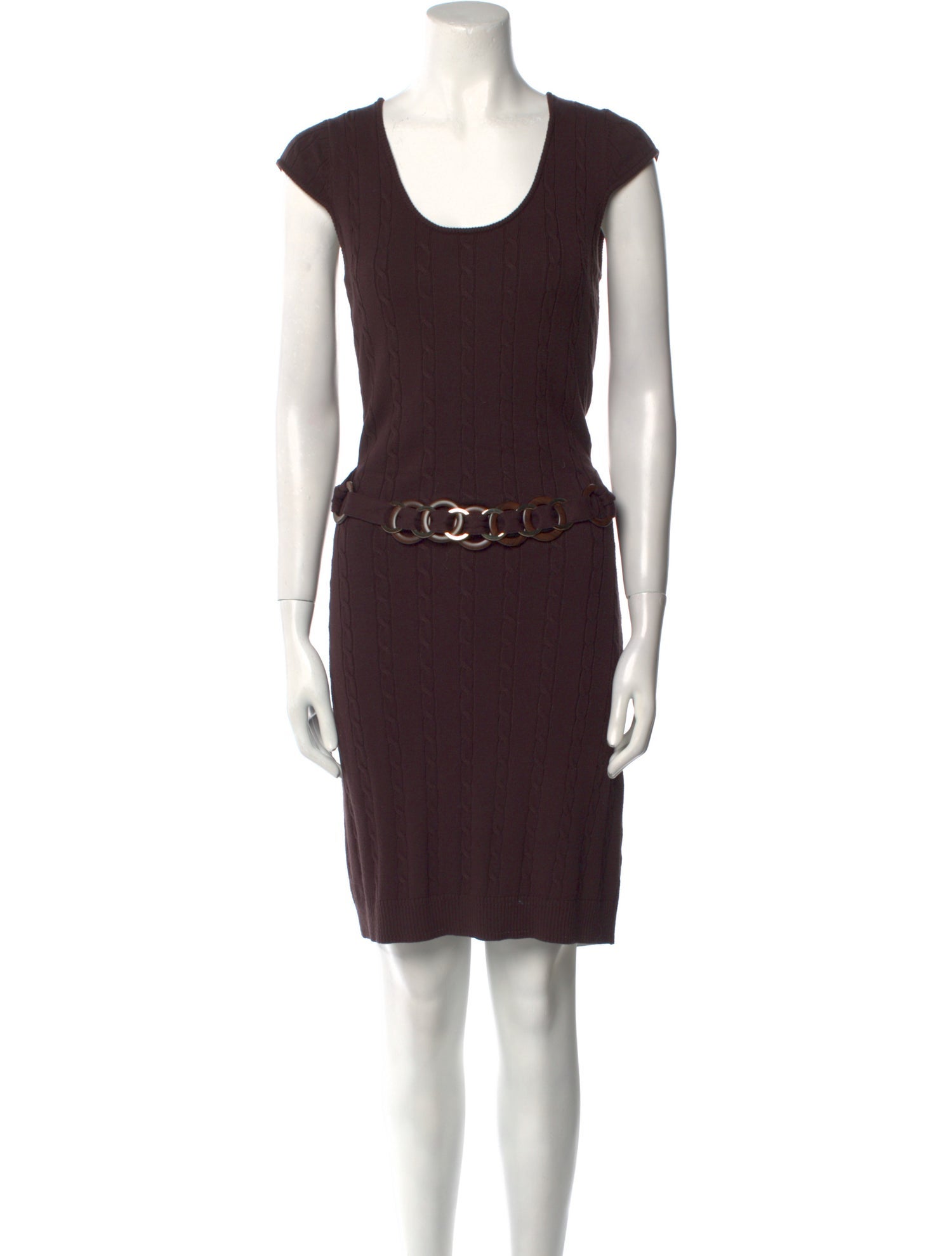 Milly Of New York Scoop Neck Knee-Length Dress