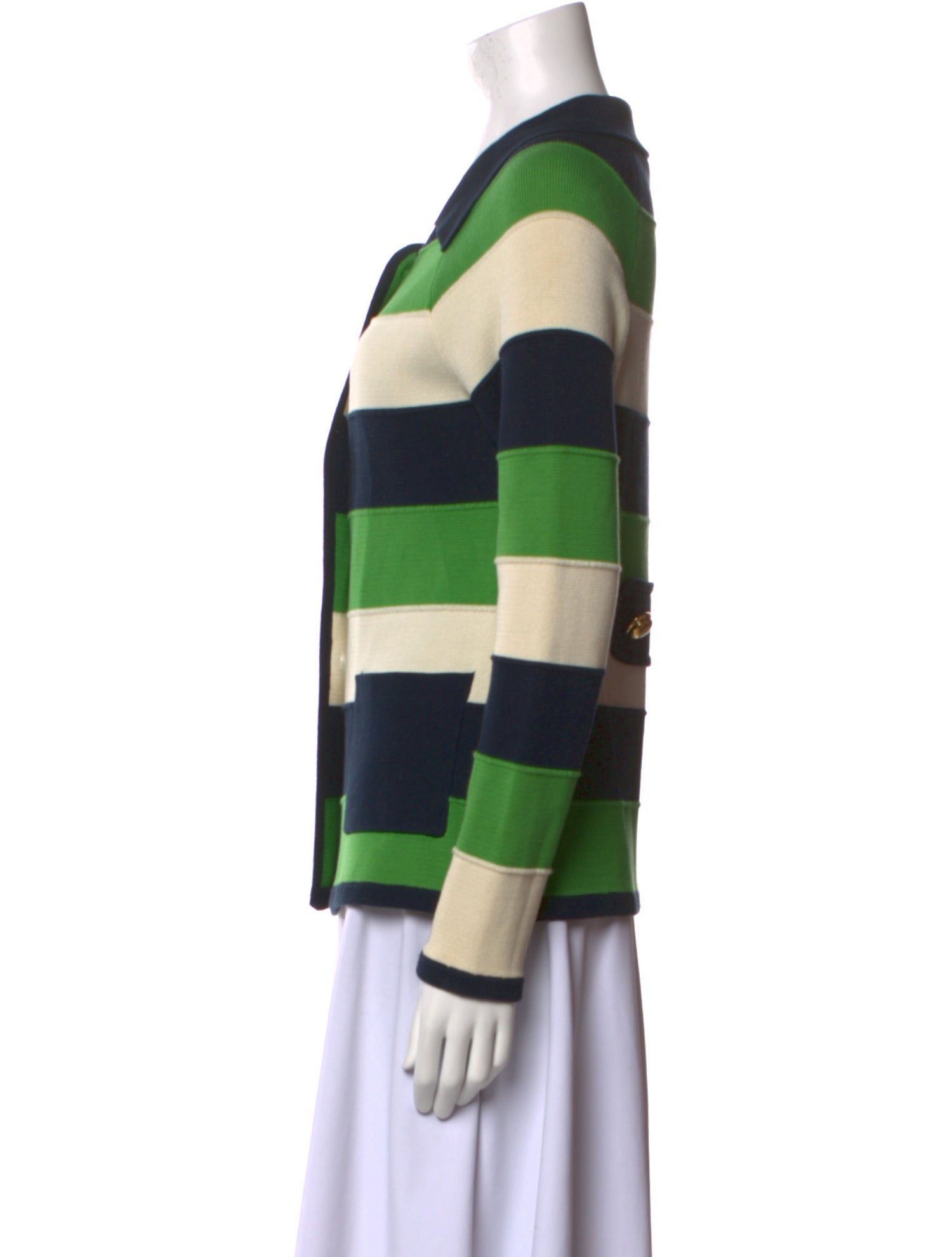 Milly Of New York Striped Scoop Neck Sweater
