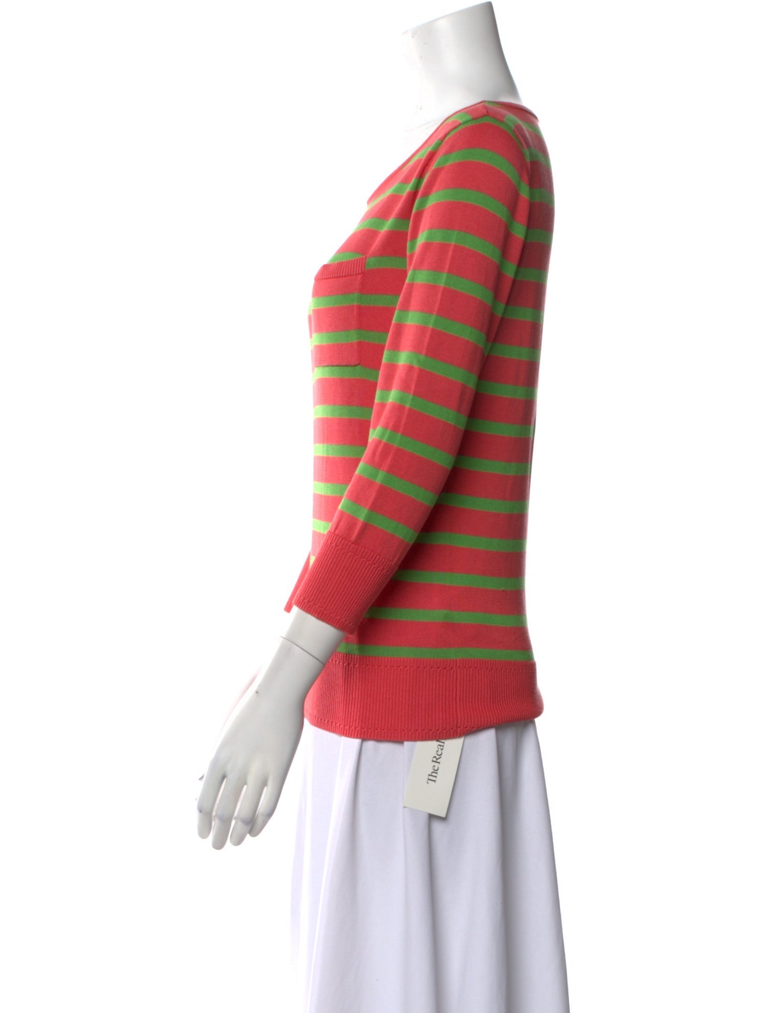 Milly Of New York Silk Striped Sweater