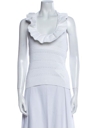 Milly Of New York Scoop Neck Sleeveless Top