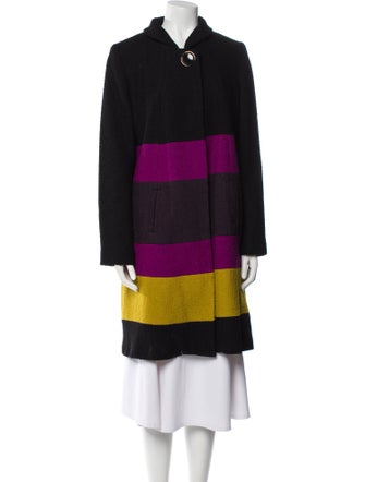 Milly Of New York Wool Striped Coat