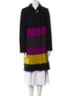 Milly Of New York Wool Striped Coat