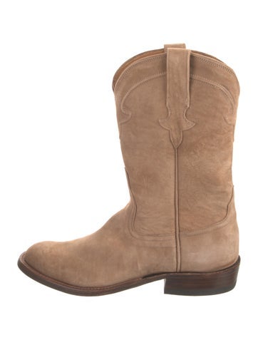 Miron Crosby Boots Suede Western 8