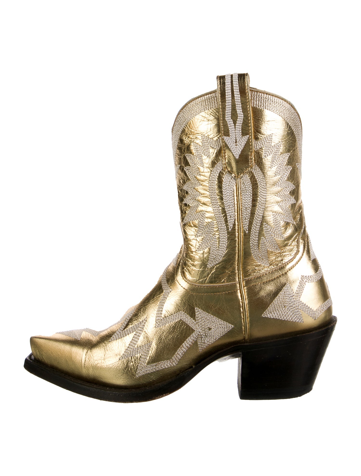 Miron Crosby Leather Patterned Western Boots