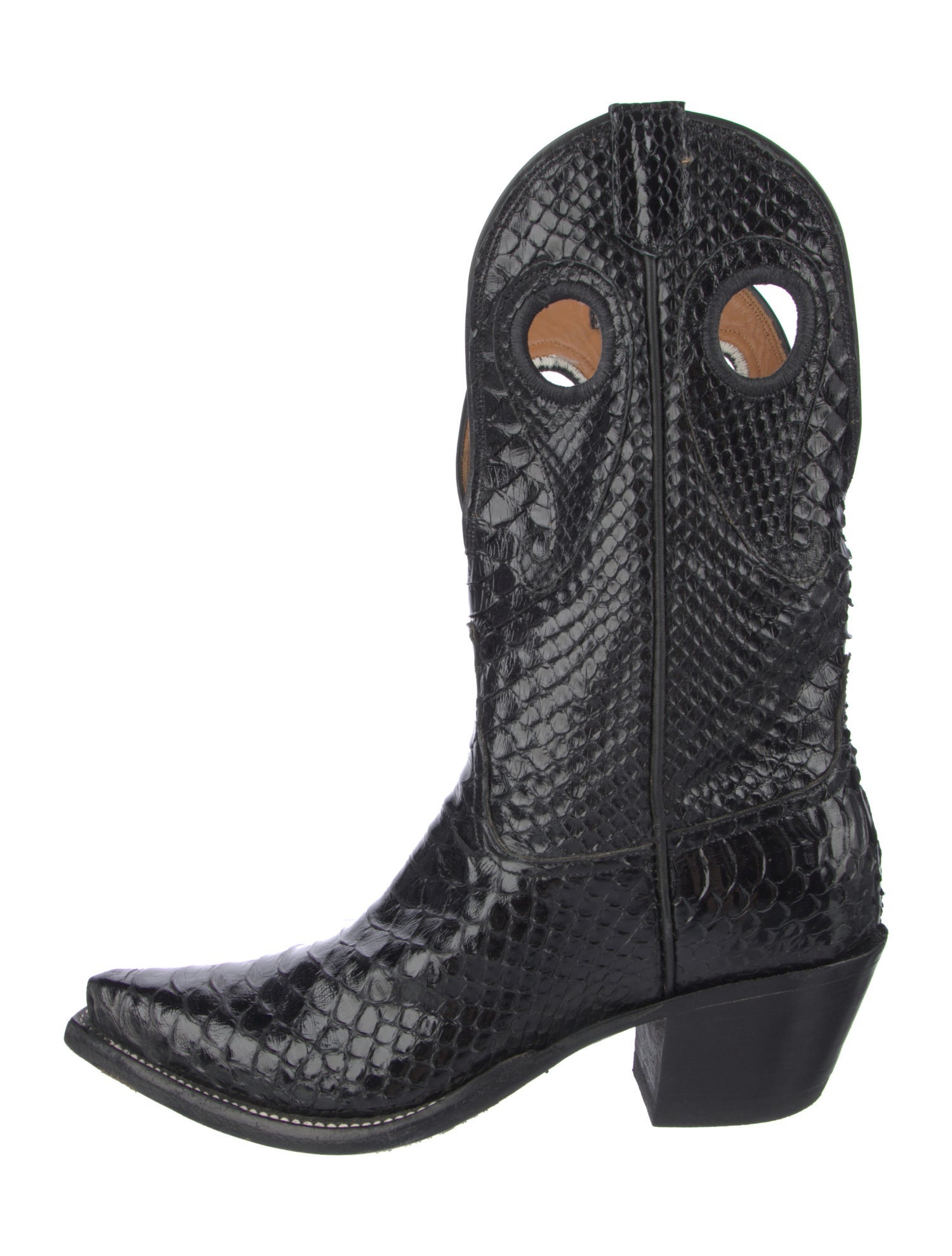 Miron Crosby Snakeskin Western Boots