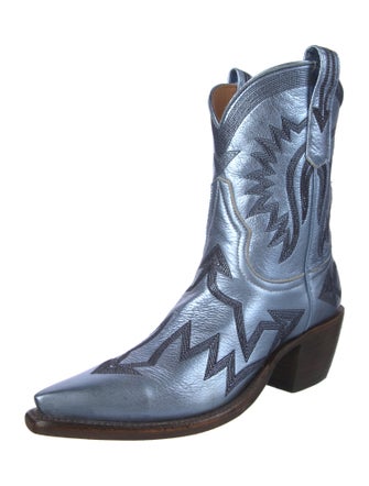 Miron Crosby Leather Printed Western Boots