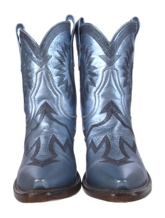 Miron Crosby Leather Printed Western Boots