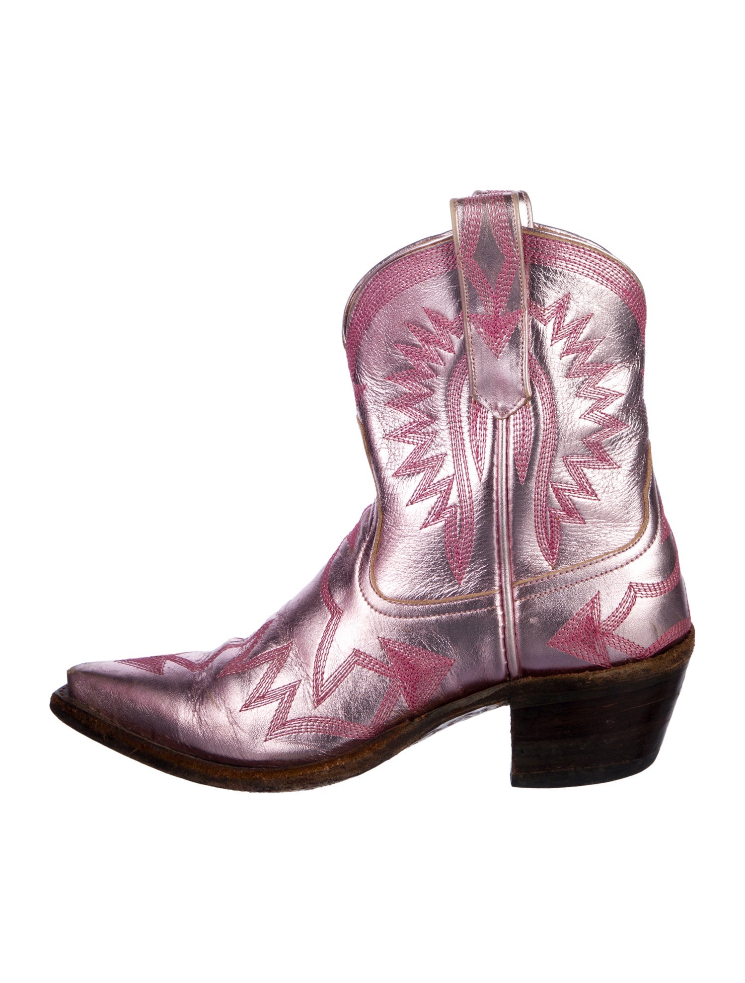Miron Crosby Leather Printed Western Boots