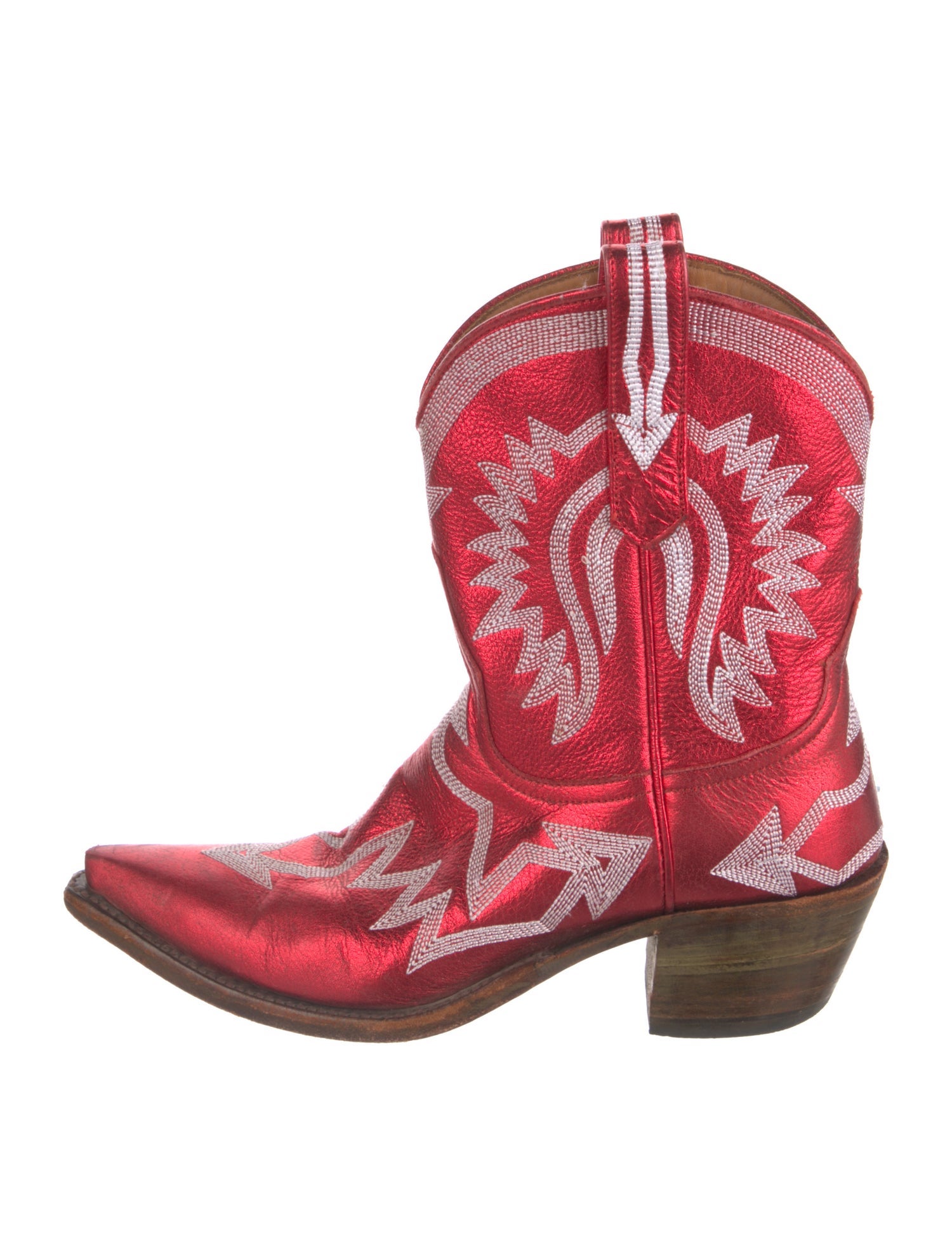 Miron Crosby Leather Printed Western Boots