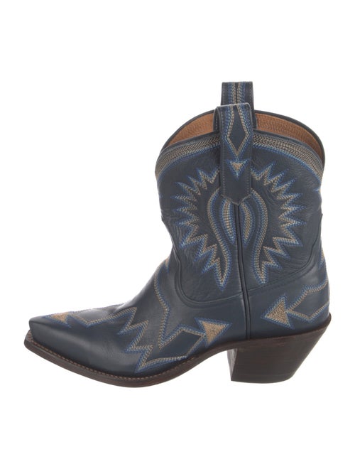 Miron Crosby Leather Printed Western Boots