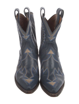 Miron Crosby Leather Printed Western Boots