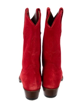 Miron Crosby Suede Western Boots