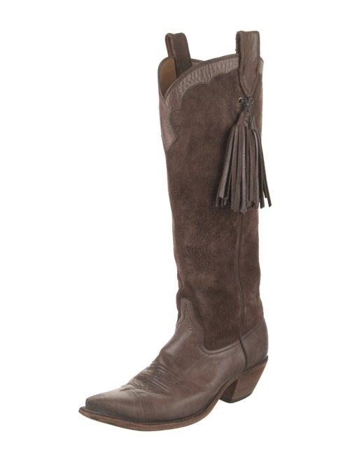 Miron Crosby Suede Western Boots