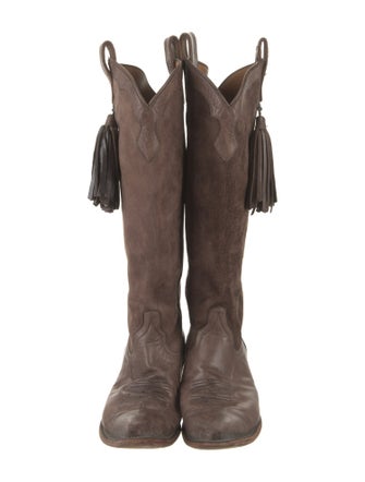 Miron Crosby Suede Western Boots