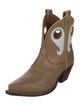 Miron Crosby Leather Colorblock Pattern Western Boots
