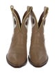 Miron Crosby Leather Colorblock Pattern Western Boots