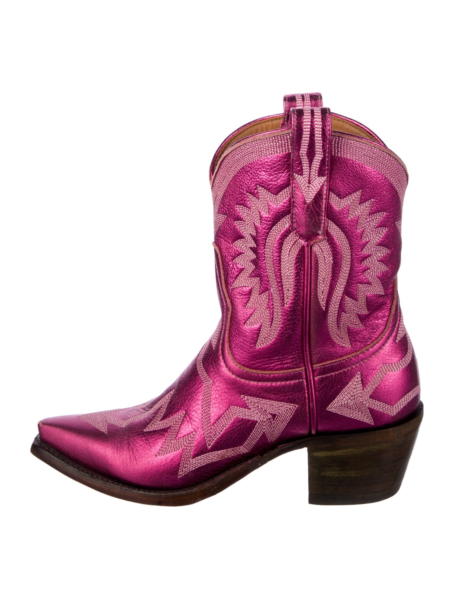 Miron Crosby Leather Printed Western Boots