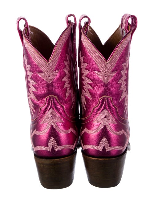 Miron Crosby Leather Printed Western Boots