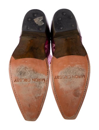 Miron Crosby Leather Printed Western Boots