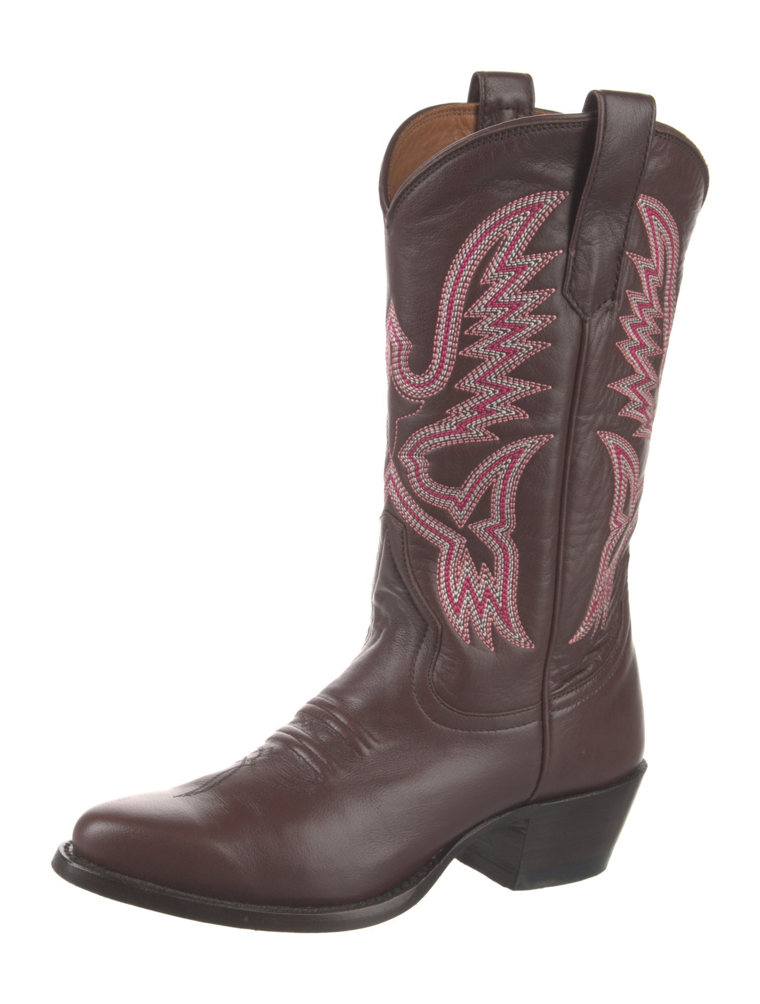 Miron Crosby Leather Printed Western Boots