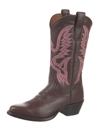 Miron Crosby Leather Printed Western Boots