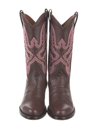 Miron Crosby Leather Printed Western Boots