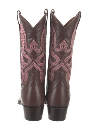 Miron Crosby Leather Printed Western Boots