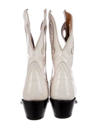 Miron Crosby x prabal gurung Patent Leather Western Boots