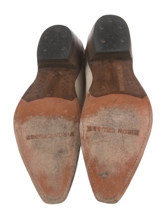 Miron Crosby Leather Colorblock Pattern Western Boots