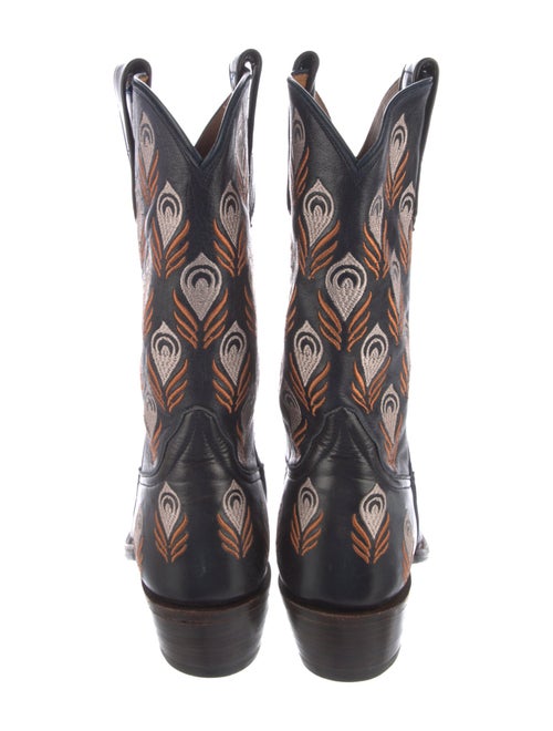 Miron Crosby Leather Printed Western Boots