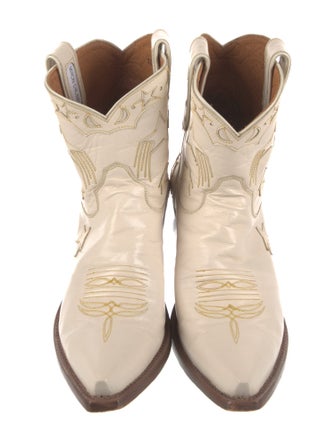 Miron Crosby Leather Patterned Western Boots