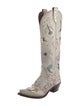 Miron Crosby Leather Printed Western Boots