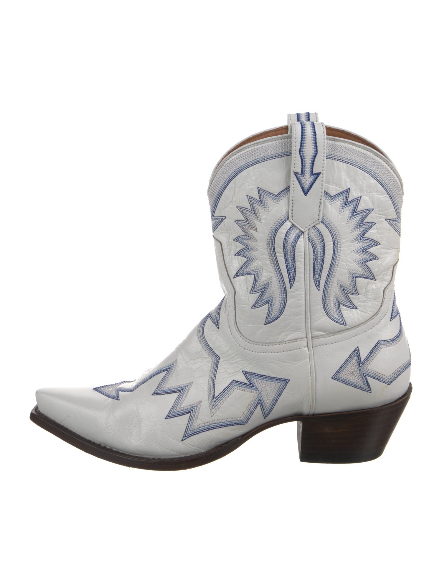 Miron Crosby Leather Patterned Western Boots