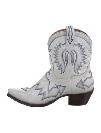 Miron Crosby Leather Patterned Western Boots