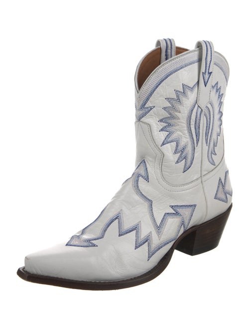 Miron Crosby Leather Patterned Western Boots
