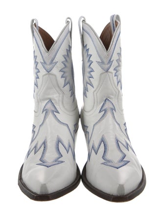 Miron Crosby Leather Patterned Western Boots