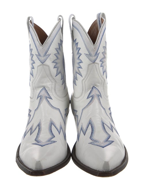 Miron Crosby Leather Patterned Western Boots