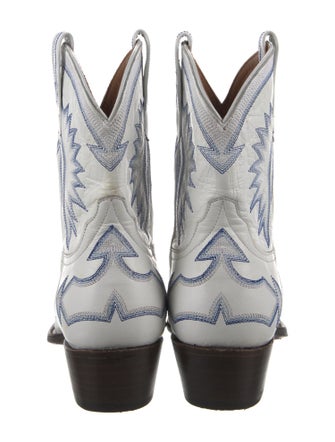 Miron Crosby Leather Patterned Western Boots
