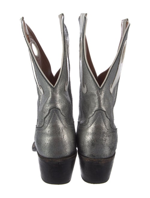 Miron Crosby Leather Animal Print Western Boots