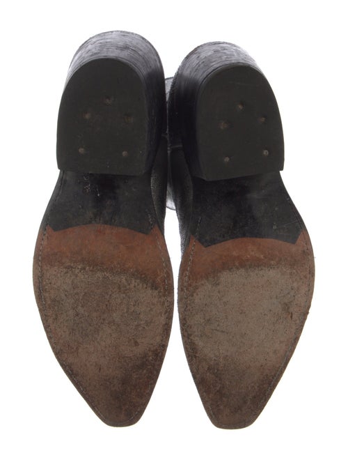 Miron Crosby Leather Animal Print Western Boots