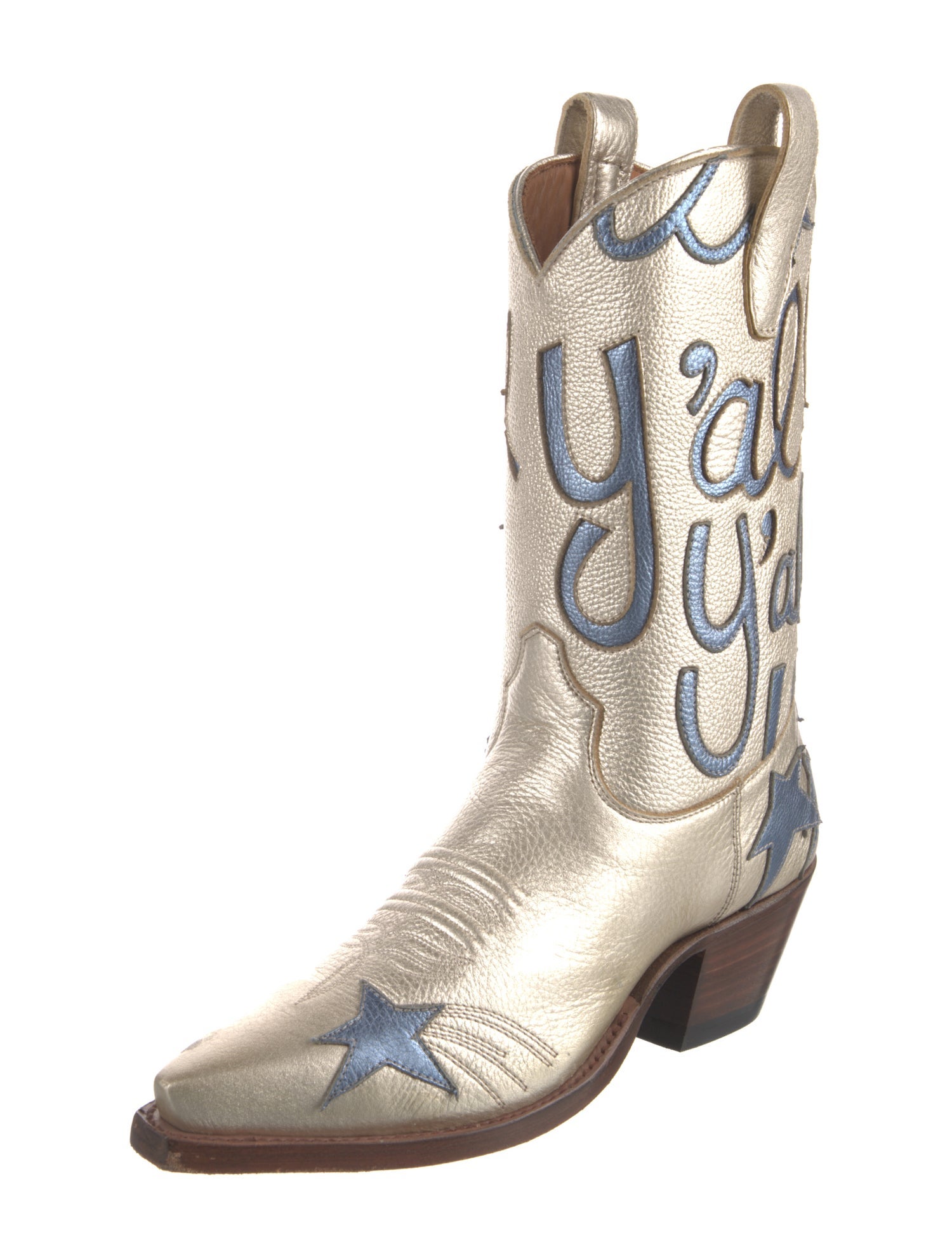 Miron Crosby Leather Printed Western Boots