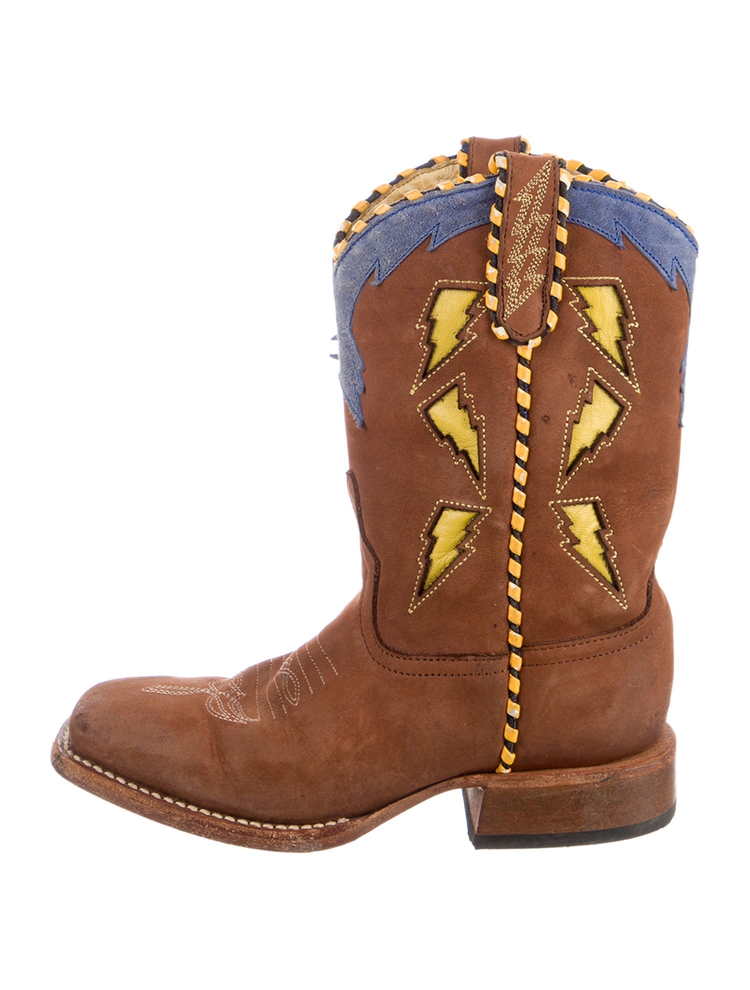 Miron Crosby Boys' Leather Cowboy Boots