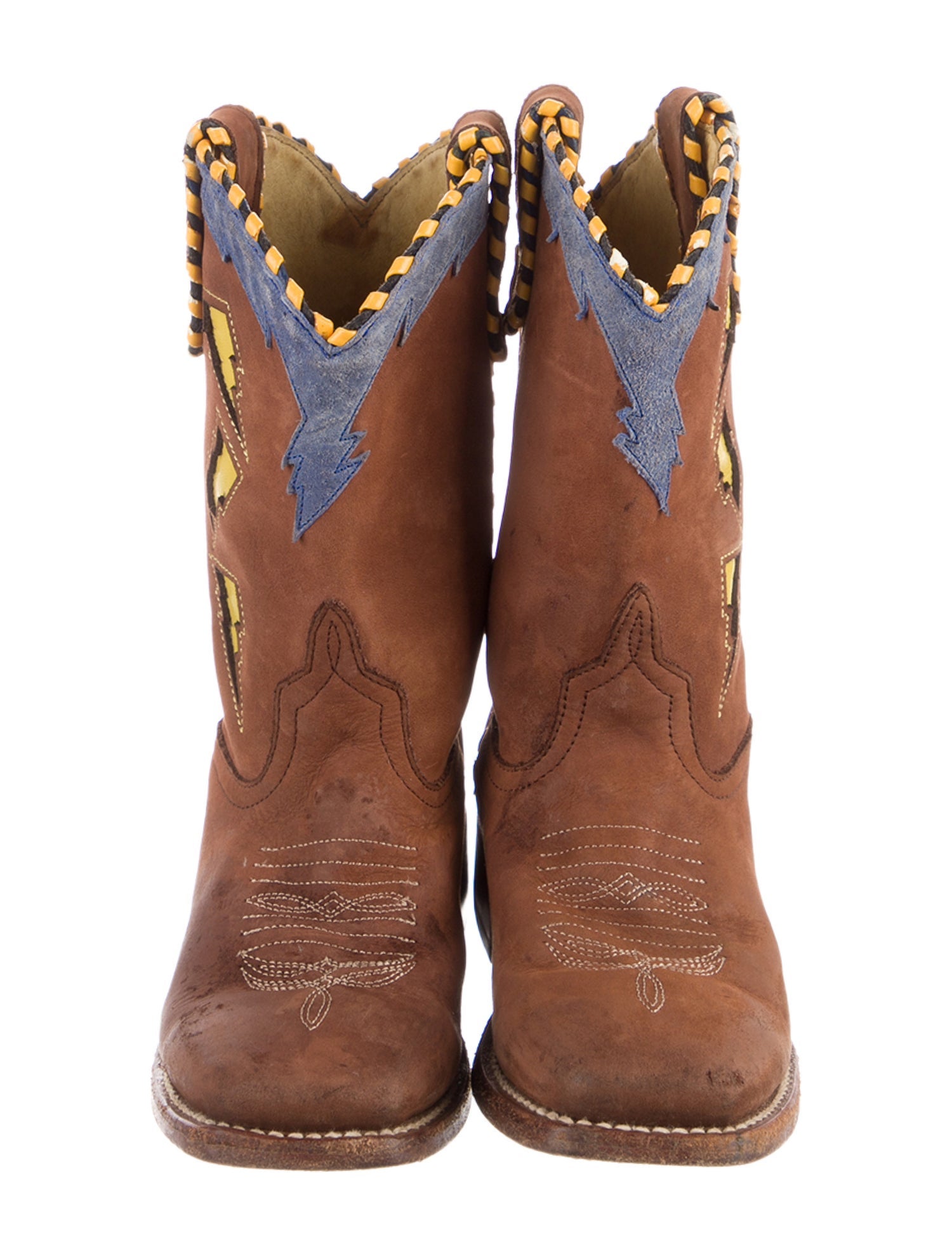 Miron Crosby Boys' Leather Cowboy Boots