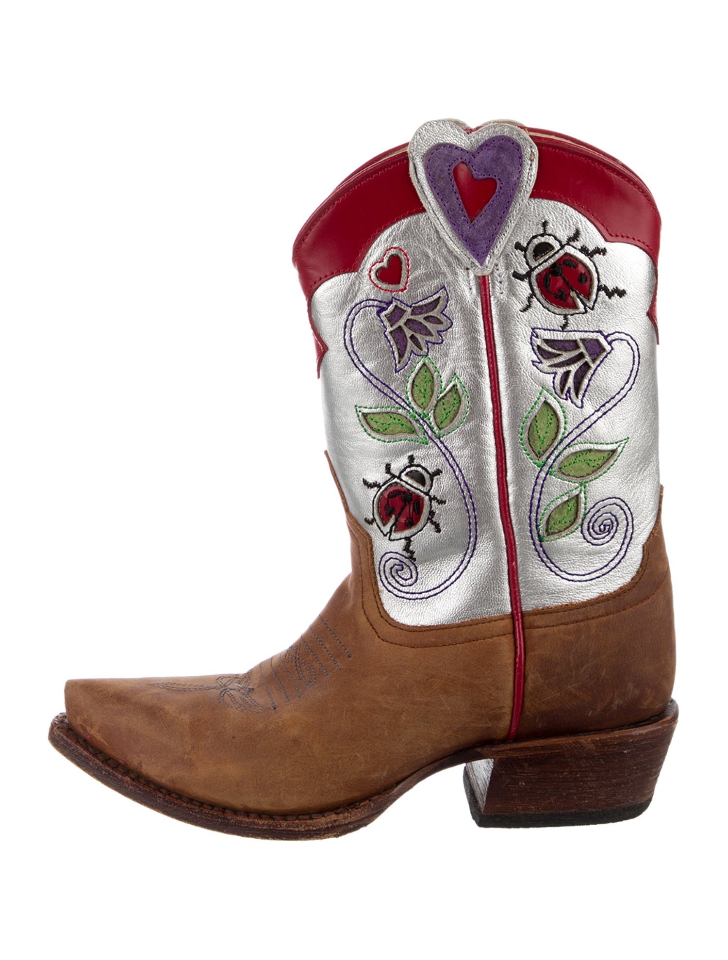 Miron Crosby Girls' Leather Cowboy Boots